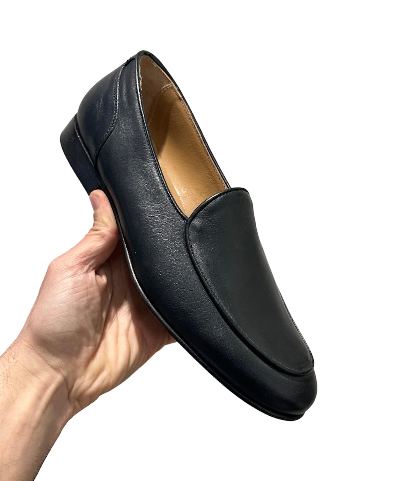 Mocassino Nero Liscio pelle