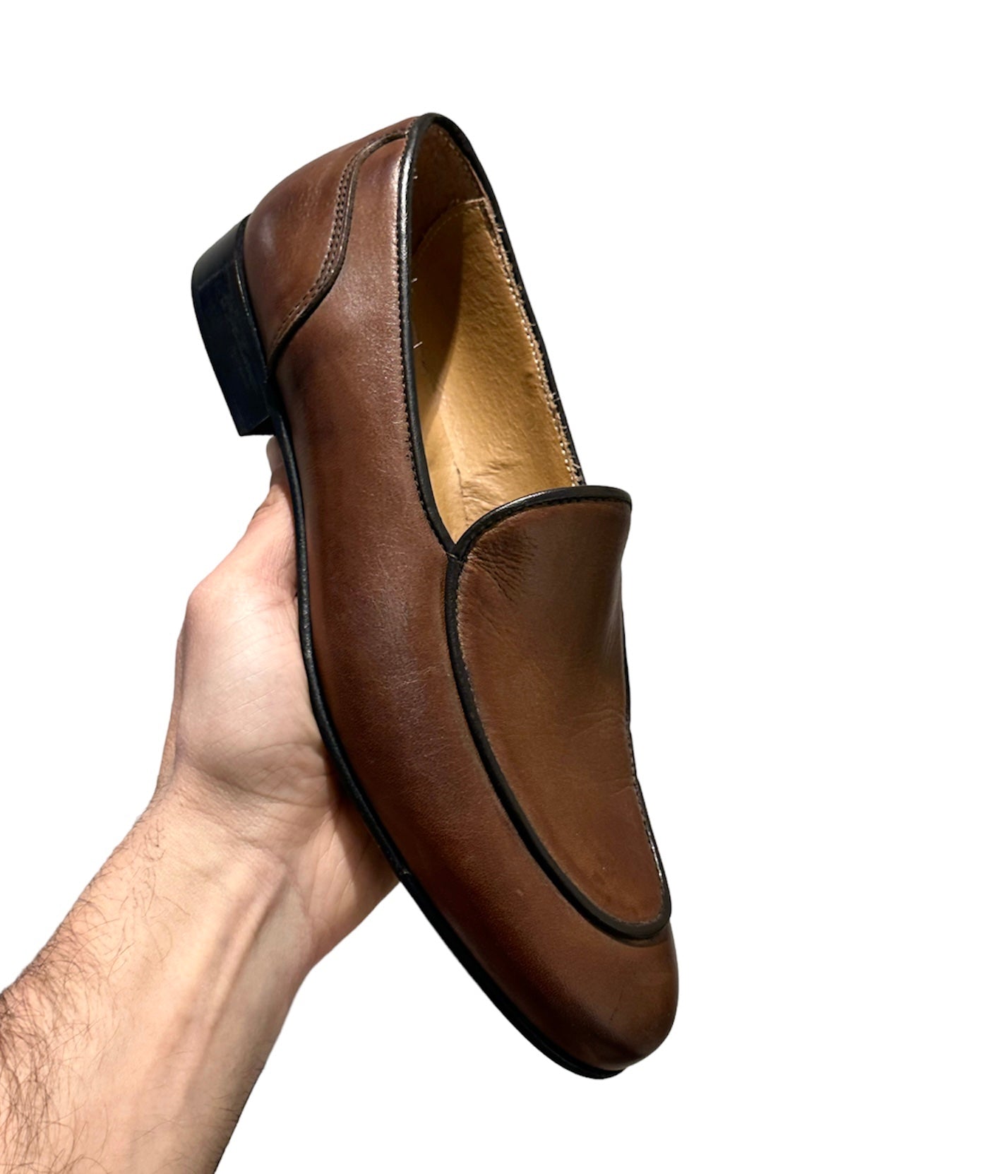 Brown Smooth leather moccasin